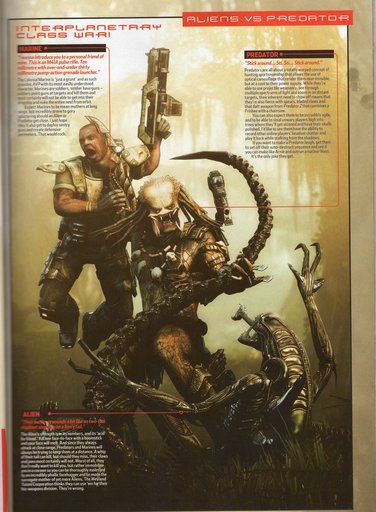 Aliens vs. Predator (2010) - Сканы XBOX Official Magazine